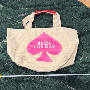 Kate Spade Canvas Tote Bag - Seize The Day NWT